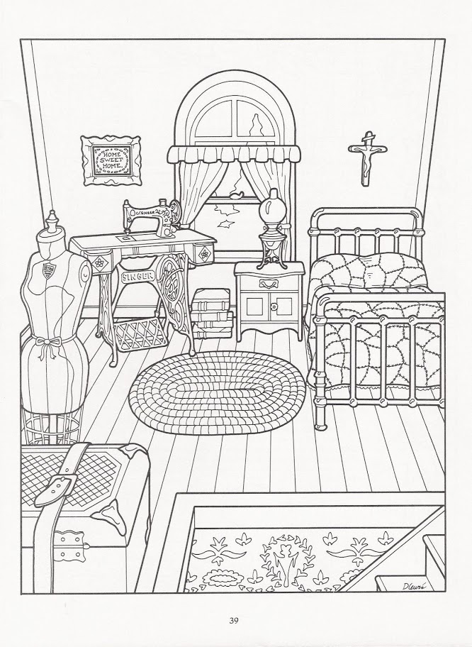 Victorian Houses Coloring Pages - Coloring Home