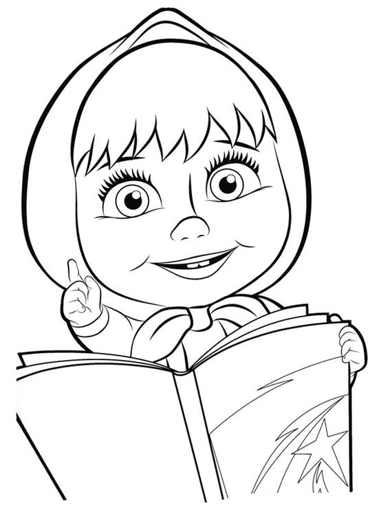 Masha and the Bear coloring pages-Coloring page printable-Kids coloring  pages-Children coloring page-Coloring book-Masha and the Bear