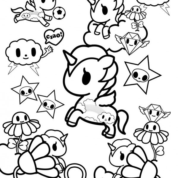 Printable Tokidoki Coloring Pages Fresh On Concept Pictures To ...