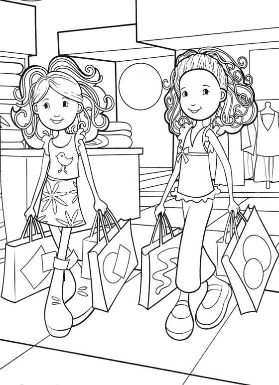Coloring, Shopping and Coloring pages