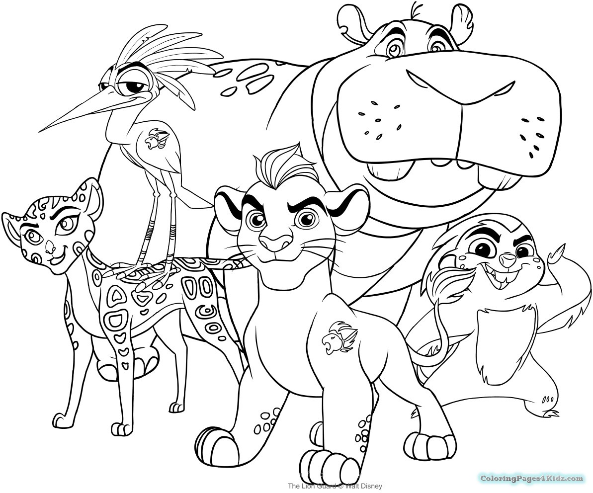 The Lion Guard Coloring Pages Coloring Home