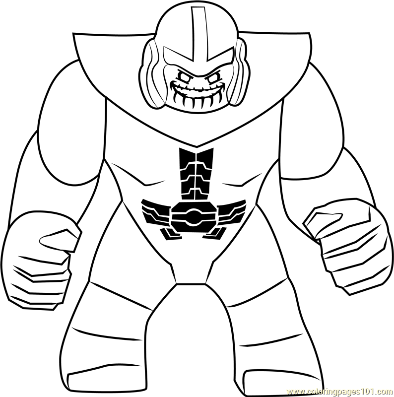 Lego Thanos Coloring Page - Free Lego Coloring Pages ...