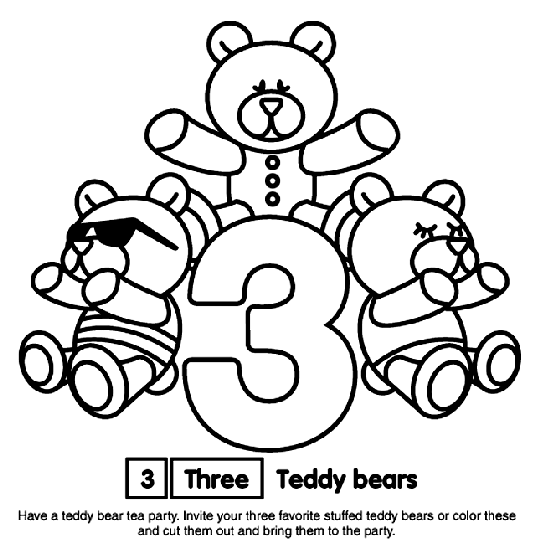 Number 3 Coloring Page | crayola.com