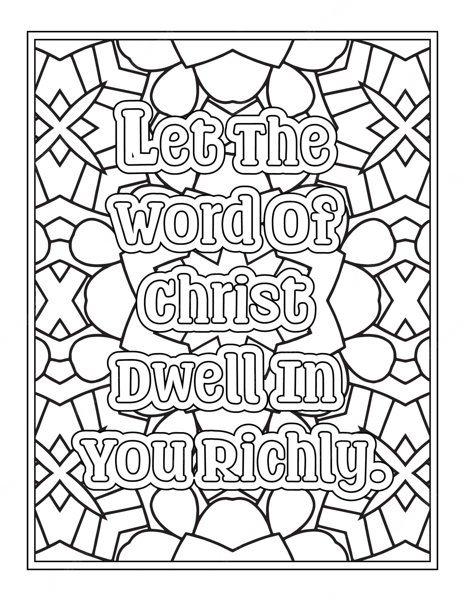 premium-vector-religious-quotes-coloring-page-for-kdp-coloring-page