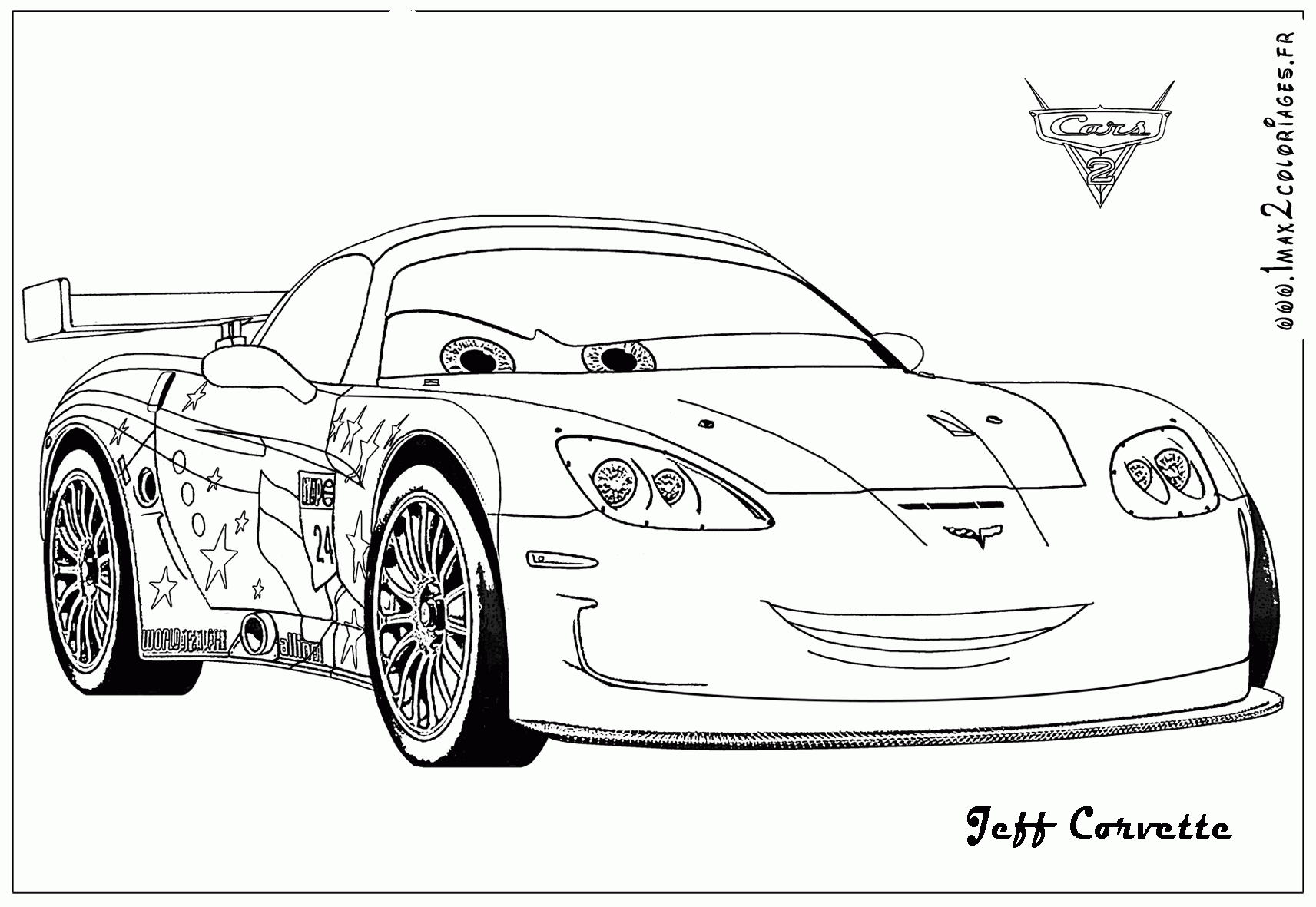 coloring page Cars 2