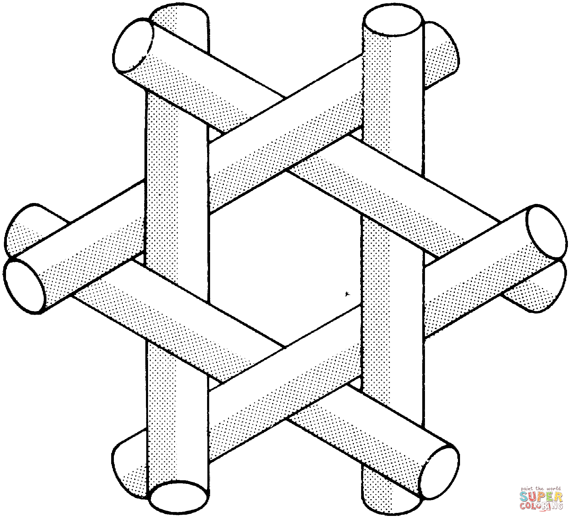 Optical Illusion 36 coloring page | Free Printable Coloring Pages