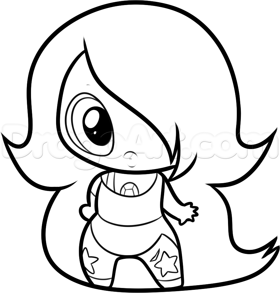 Download Draw Chibi Amethyst From Steven Universe, Step By Step, Drawing ... - Coloring Home