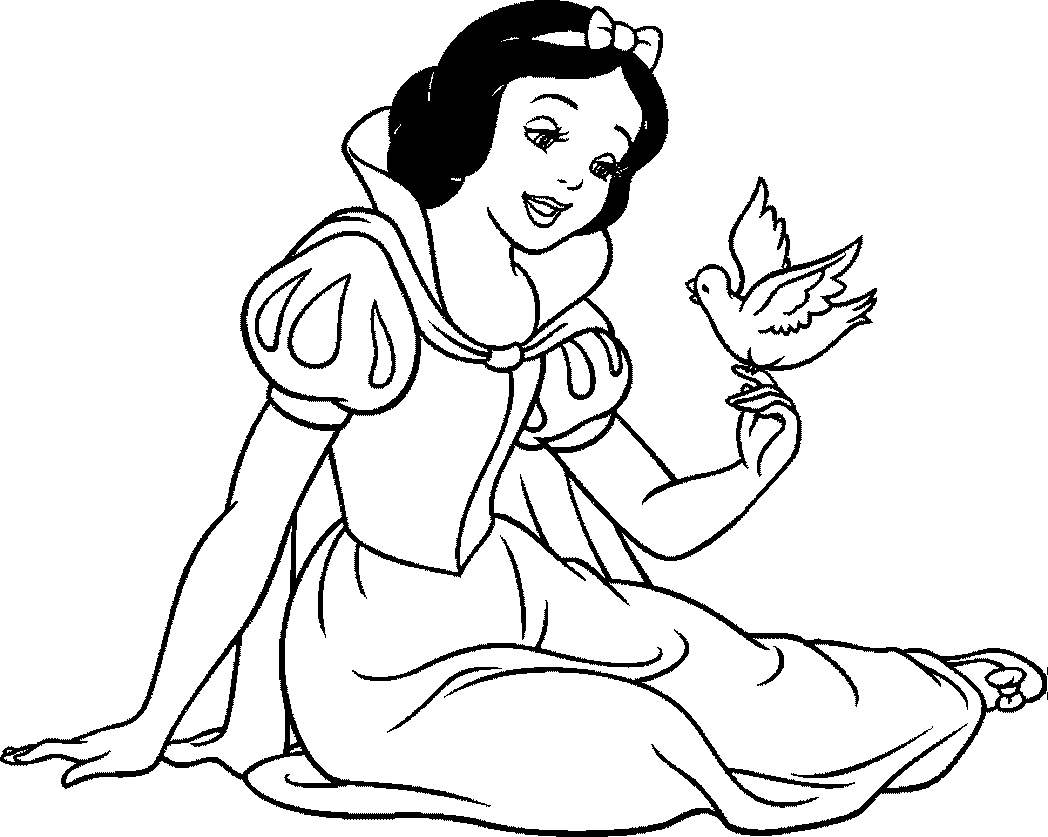 snow white coloring pages-from-disney-princess cartoon Â« Coloring ...