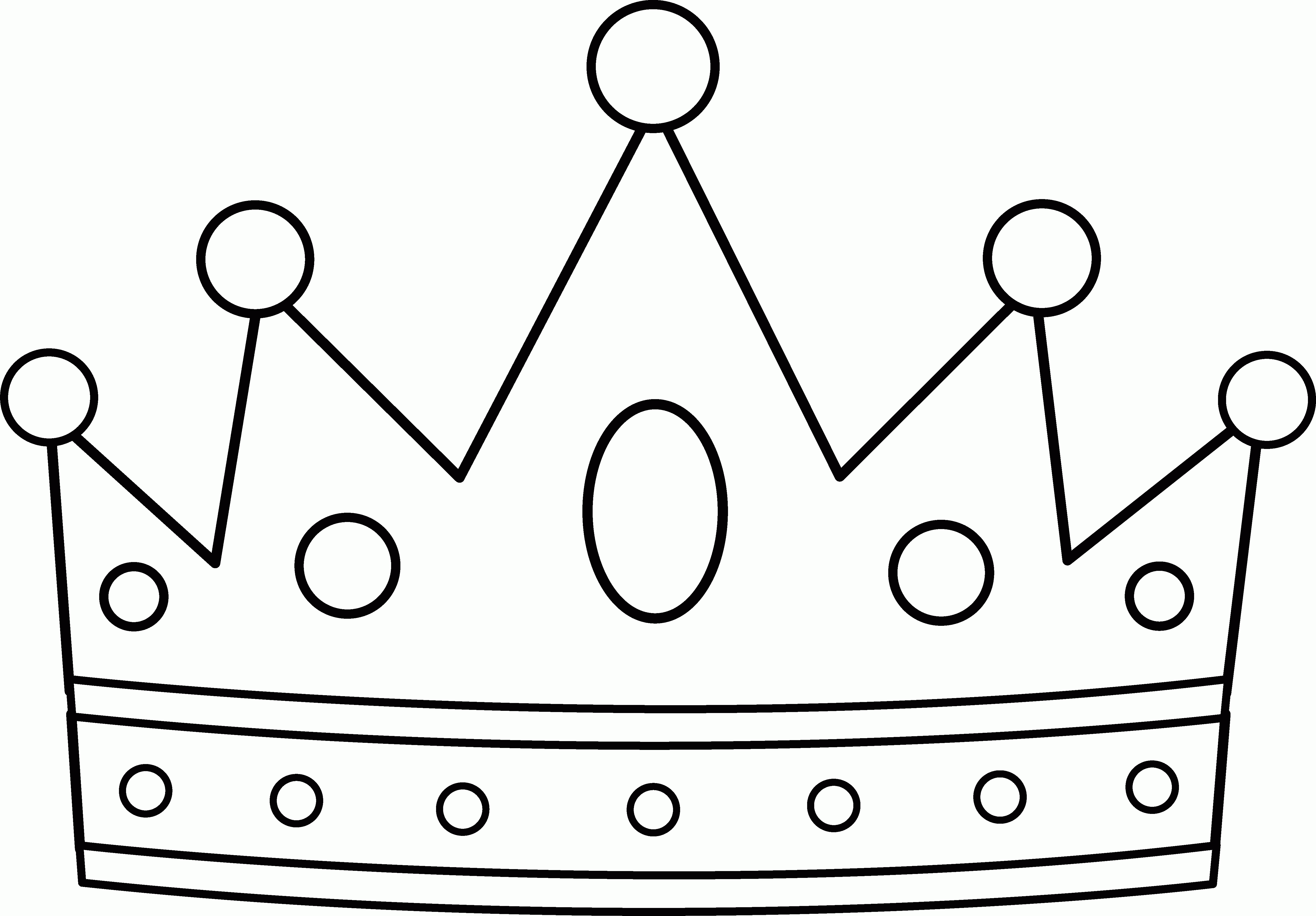 Crown Coloring Page   Mugudvrlistscom   Coloring Home