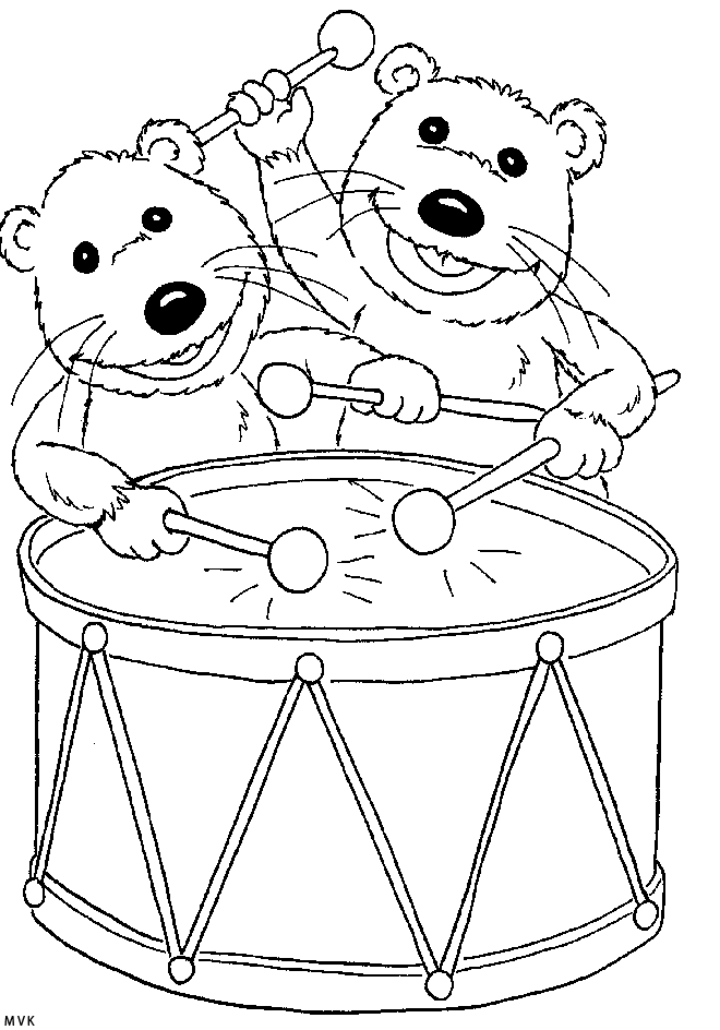 bear big blue house Colouring Pages