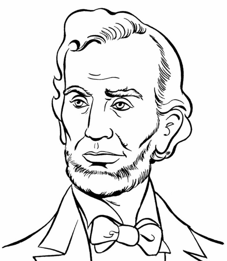 Abraham Lincoln Coloring Pages Dibujo Para Imprimir Abraham Lincoln ...