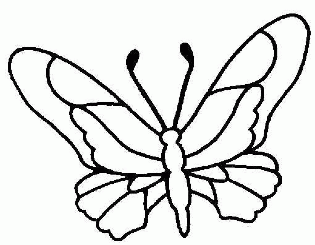 Coloring Page Of A Butterfly - Coloring Pages For All Ages