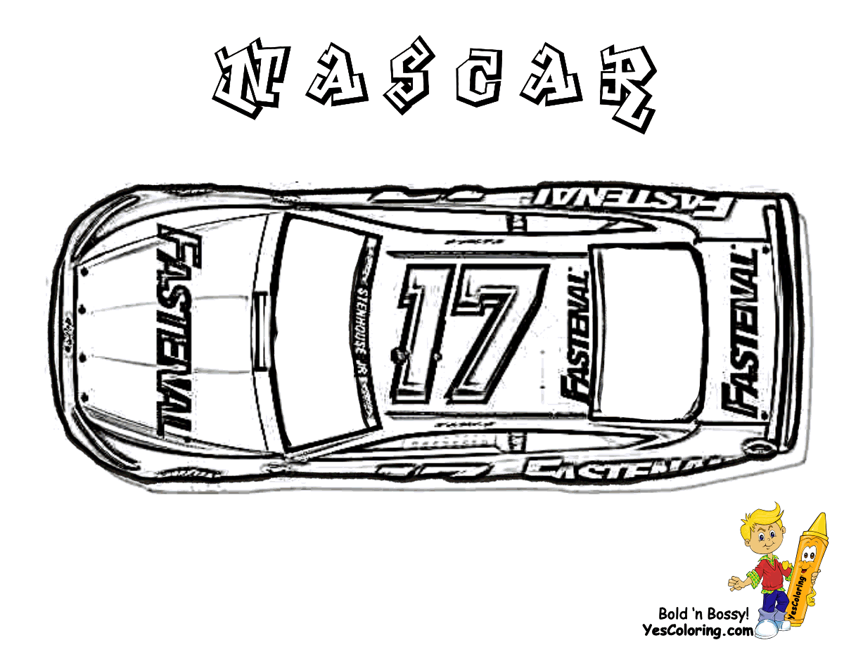 Full Force Race Car Coloring Pages Free Nascar Sports Car Coloring Home