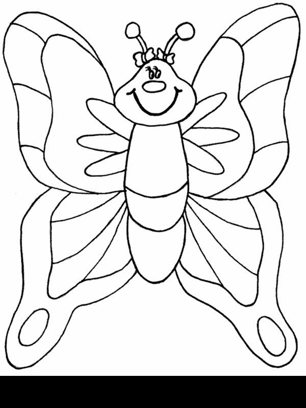 Cartoon Butterfly Coloring Pages Picture 3 – Printable Flowers And ...