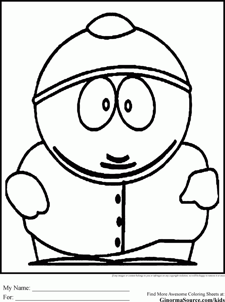 Southpark Coloring Pages for teens | Coloring Pages | Pinterest ...