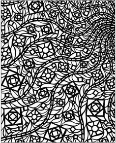Mosaic Coloring Sheet - Coloring Pages for Kids and for Adults