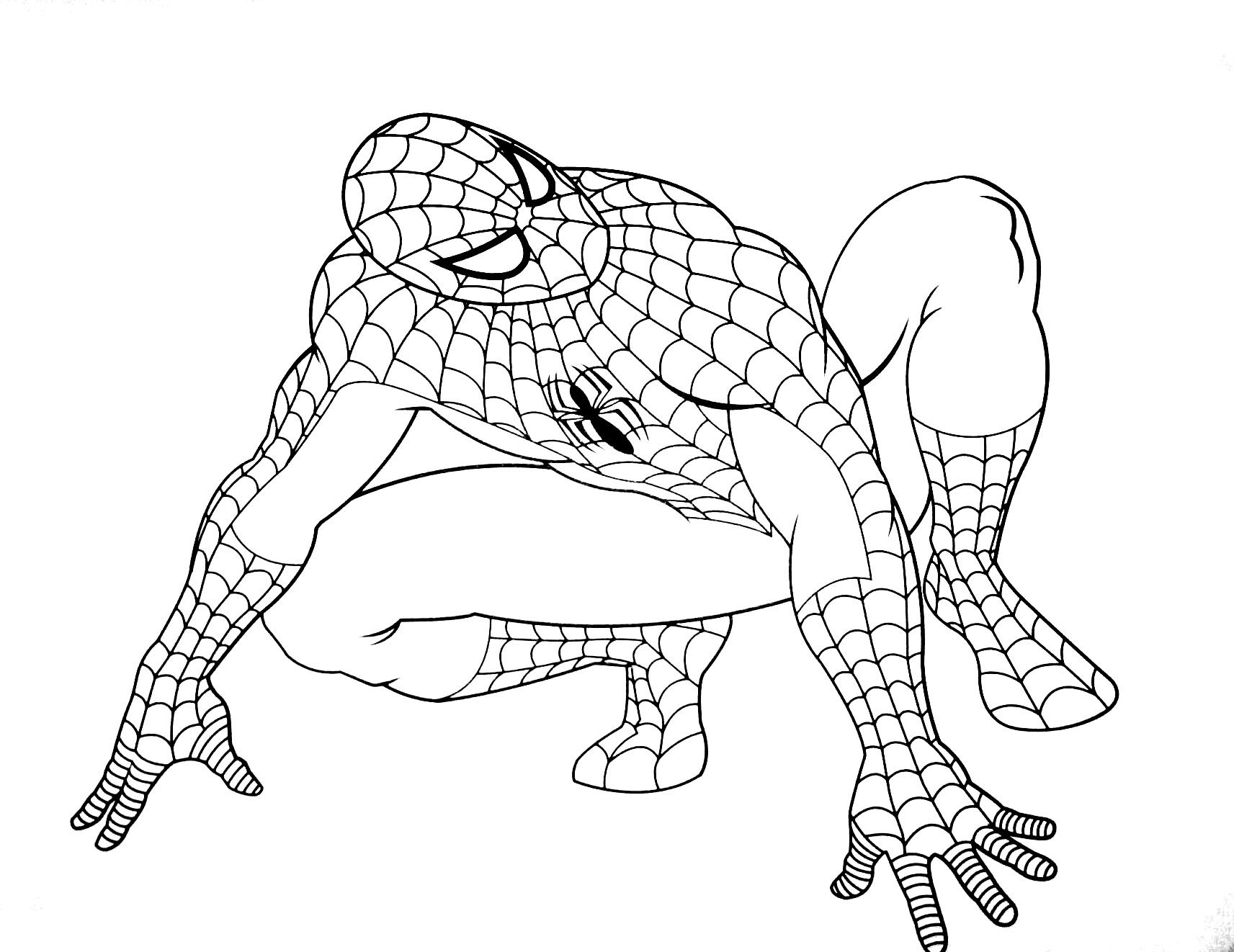 Free Spiderman drawing to download and ...