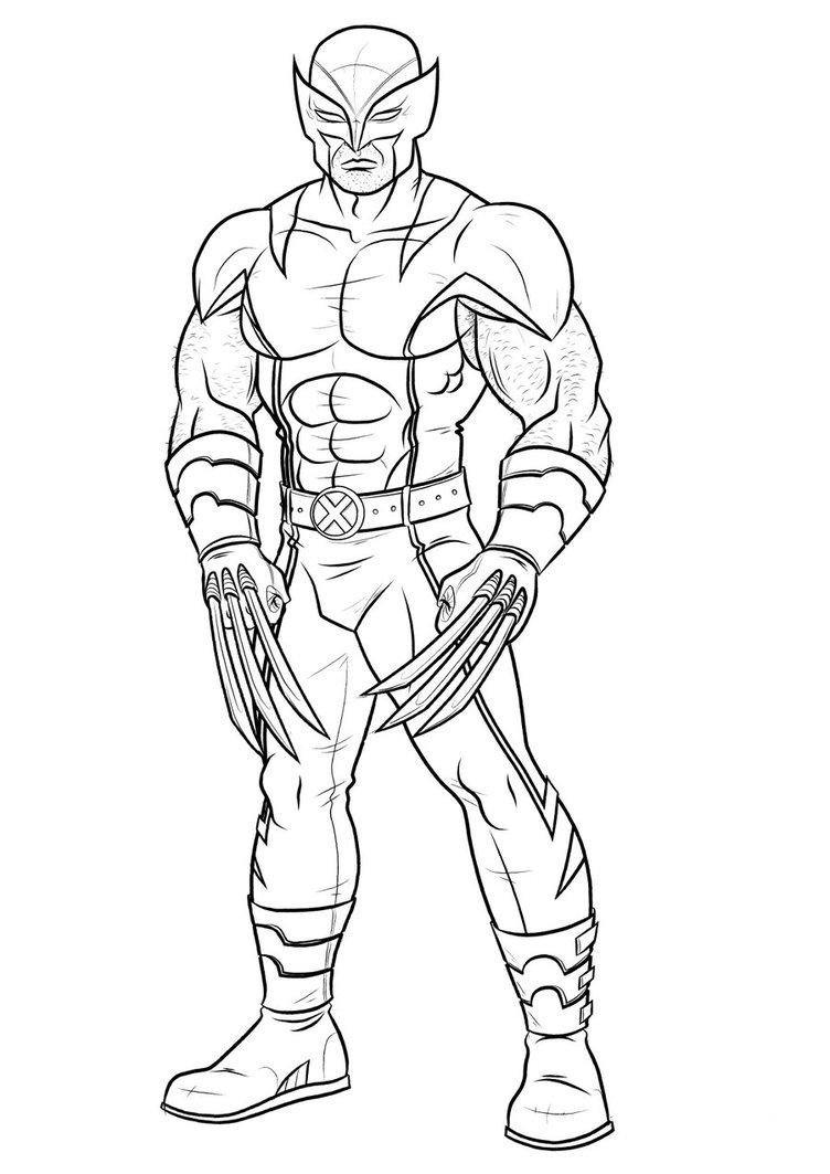 Printable Wolverine Coloring Pages   Coloring Me   Coloring Home