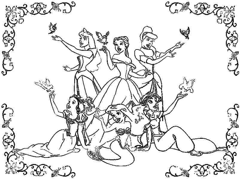 colouring pages disney princess kids colouring pages disney ...