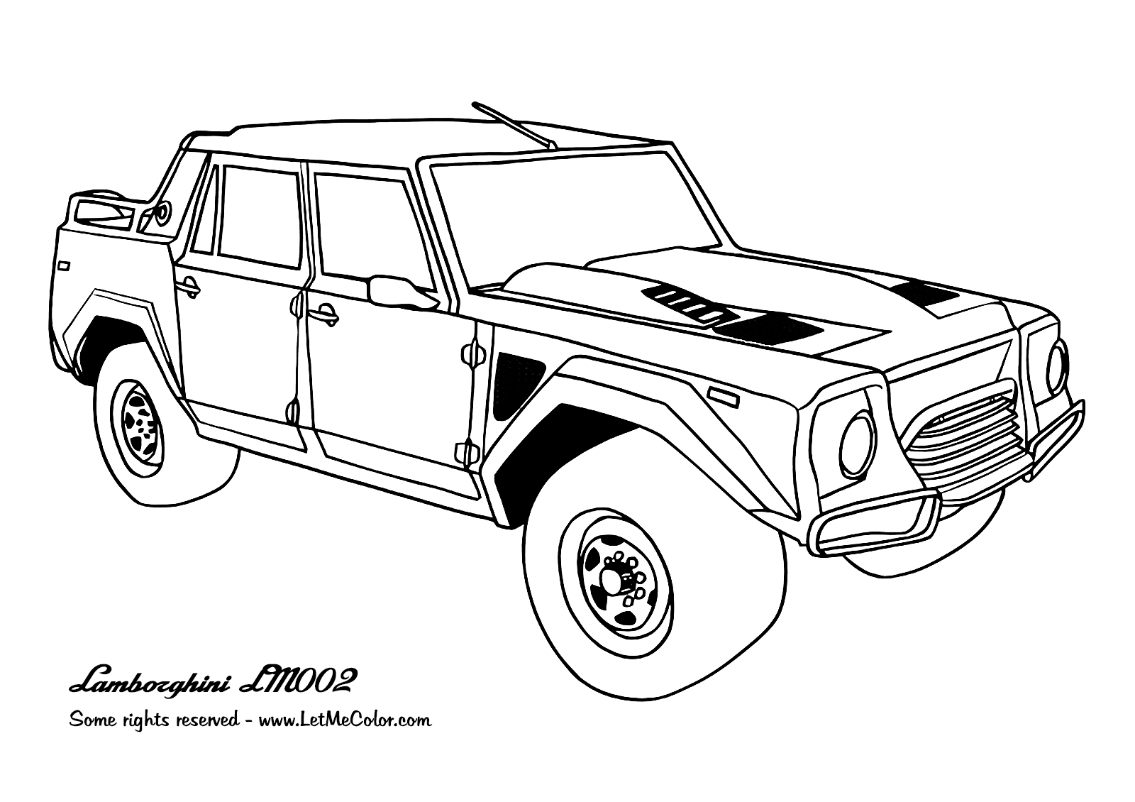 awesome Cars coloring page Lamborghini LM002 Special Picture ...