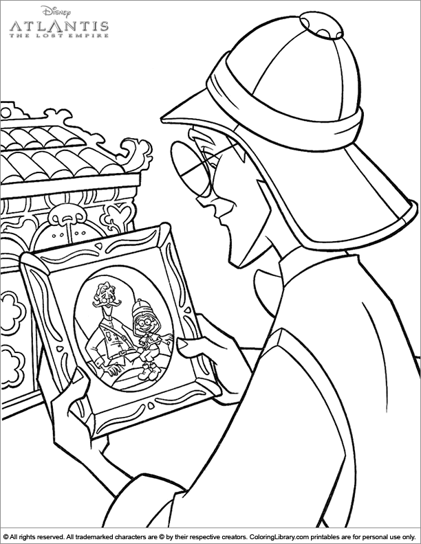 lost city of atlantis coloring pages