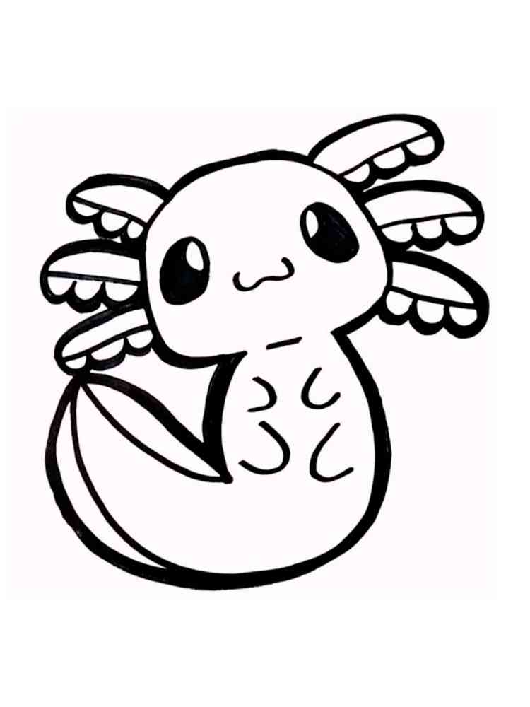 Axolotl coloring pages