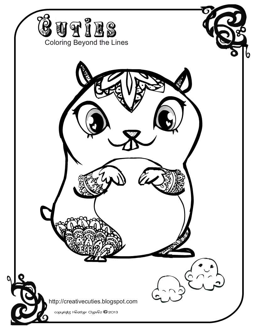 12 Pics of Cuties Coloring Pages Fox - Cuties Animals Coloring ...
