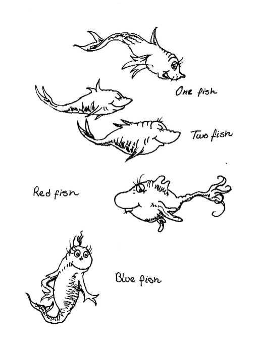 Free Coloring Pages Fish Cat In The Hat - Coloring Home