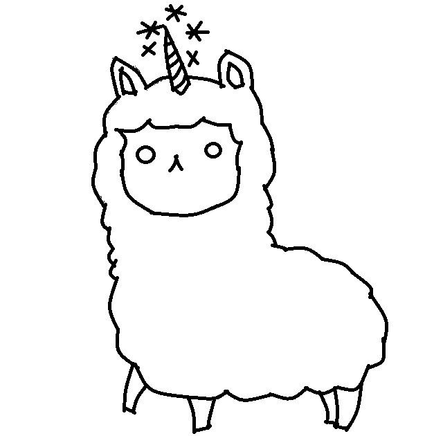 llama silhouette - Google Search | Cute coloring pages, Valentines day coloring  page, Unicorn coloring pages