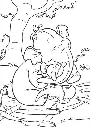 Kids-n-fun.com | 9 coloring pages of Winnie and Heffalump