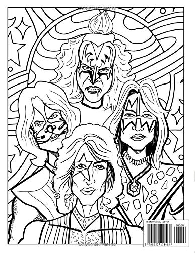 Kiss coloring book: KISS Band Members Coloring Pages for Adults Fan  Relaxation Gift: Parker, Donna: 9798652118464: Amazon.com: Books