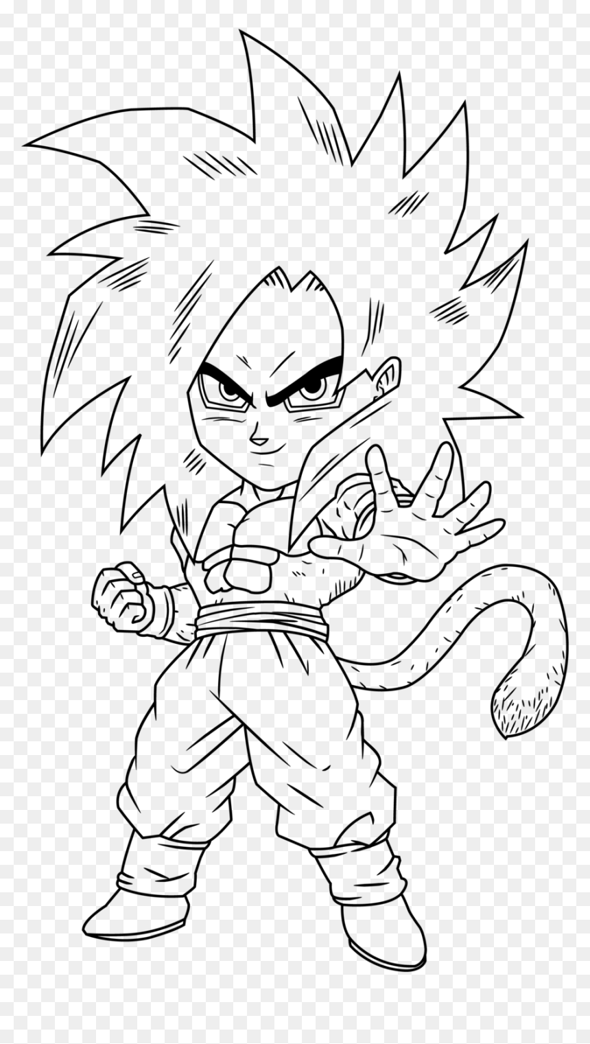 Goku Ssj4 Coloring Pages, HD Png Download - 681x1174 PNG - DLF.PT