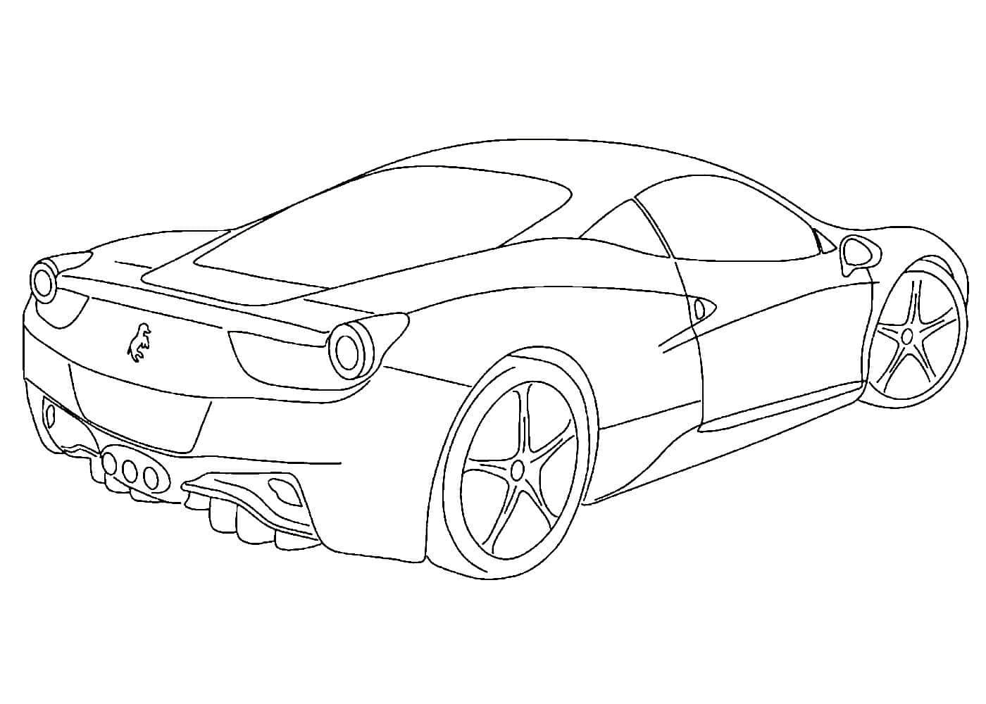 Hypercar Coloring Pages