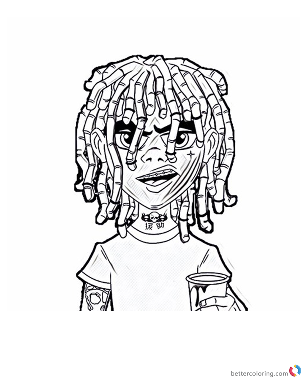 Cute Lil Pump Coloring Pages - Free Printable Coloring Pages | Lil pump,  Free printable coloring pages, Coloring pages