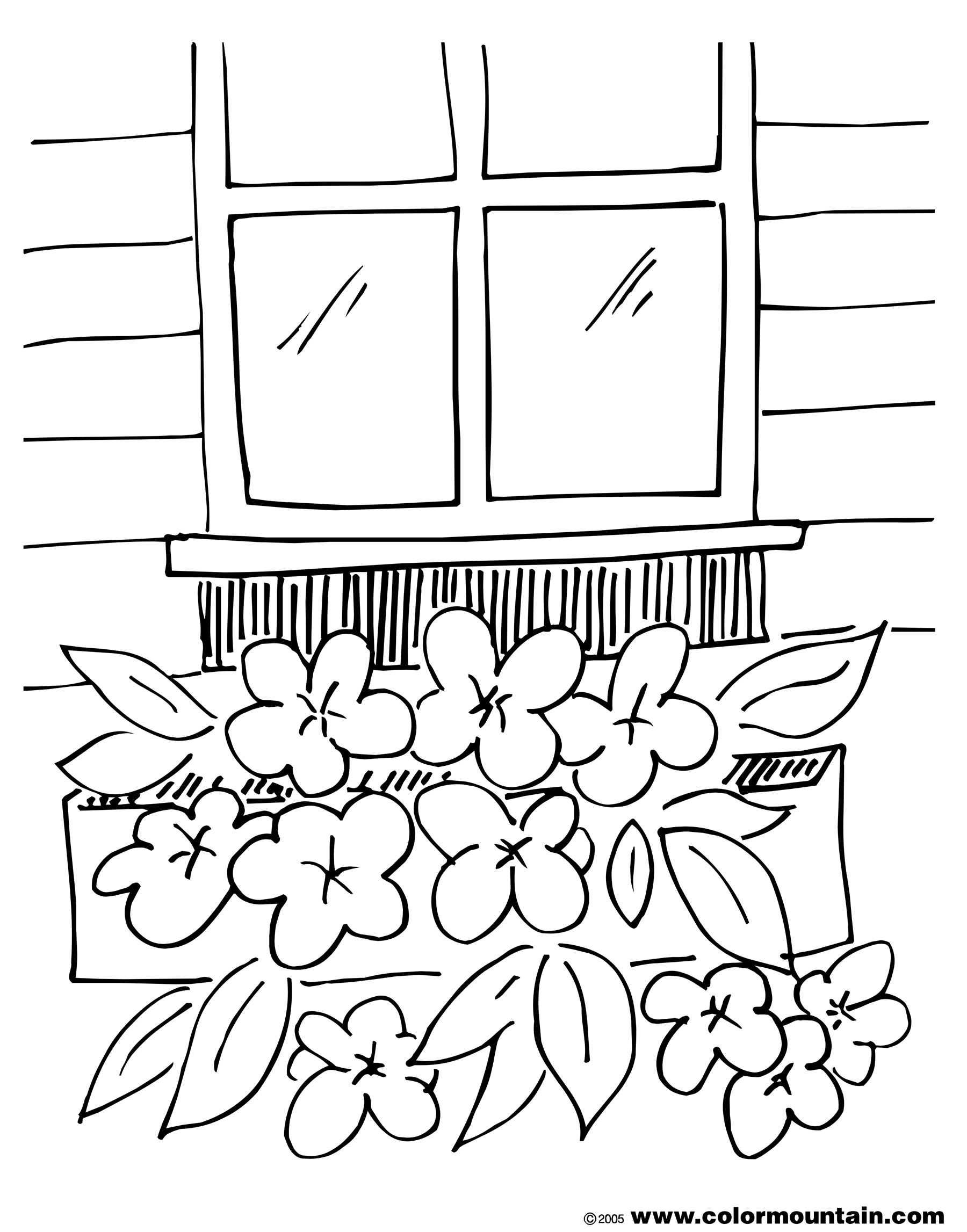 Box Flower Coloring Sheete - Create A Printout Or Activity