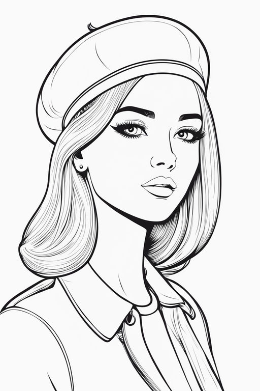 50s style line art drawing. By Dreamer ...