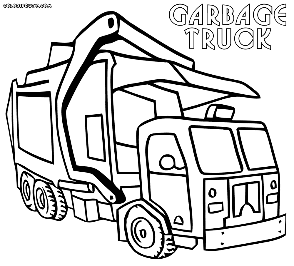 Garbage Truck Coloring Pages To Print