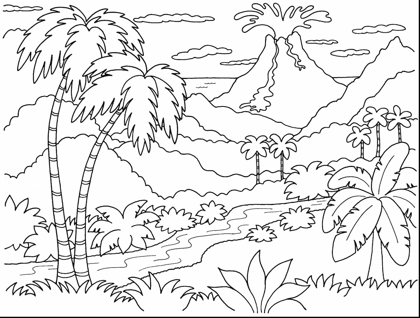 Free Printable Hawaii Coloring Pages