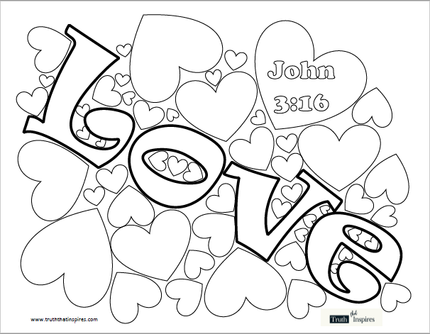 Free Christian and Motivational Resources | Love coloring pages ...