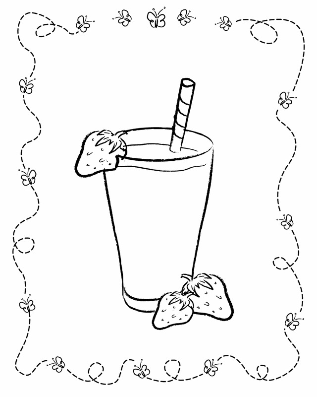 Milkshake - Free Printable Coloring Pages | Coloring pages for ...