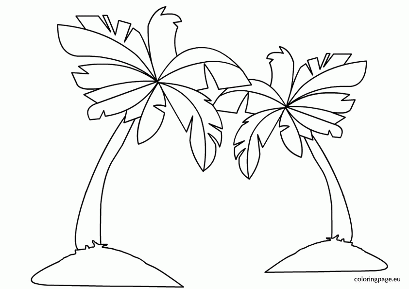 Palm Tree Coloring Pages To Print - Coloring Home