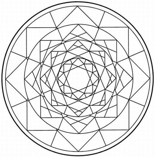 kaleidoscope coloring pages for adults  coloring home