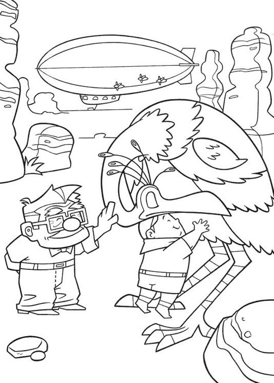 Up Coloring Pages Free Printable | Cartoon Coloring pages of ...