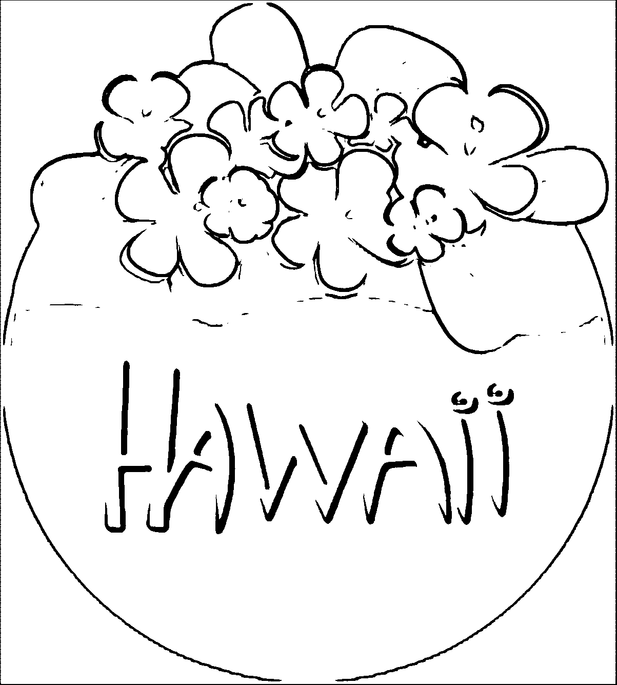 Hawaiian Flower Coloring Page WeColoringPage 11 | Wecoloringpage