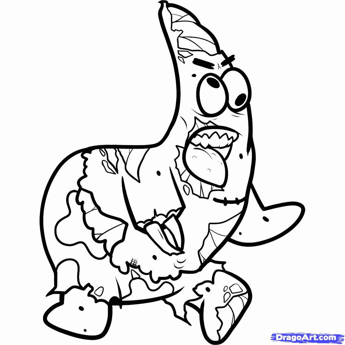 Zombie Coloring Pages - Coloring Style Pages