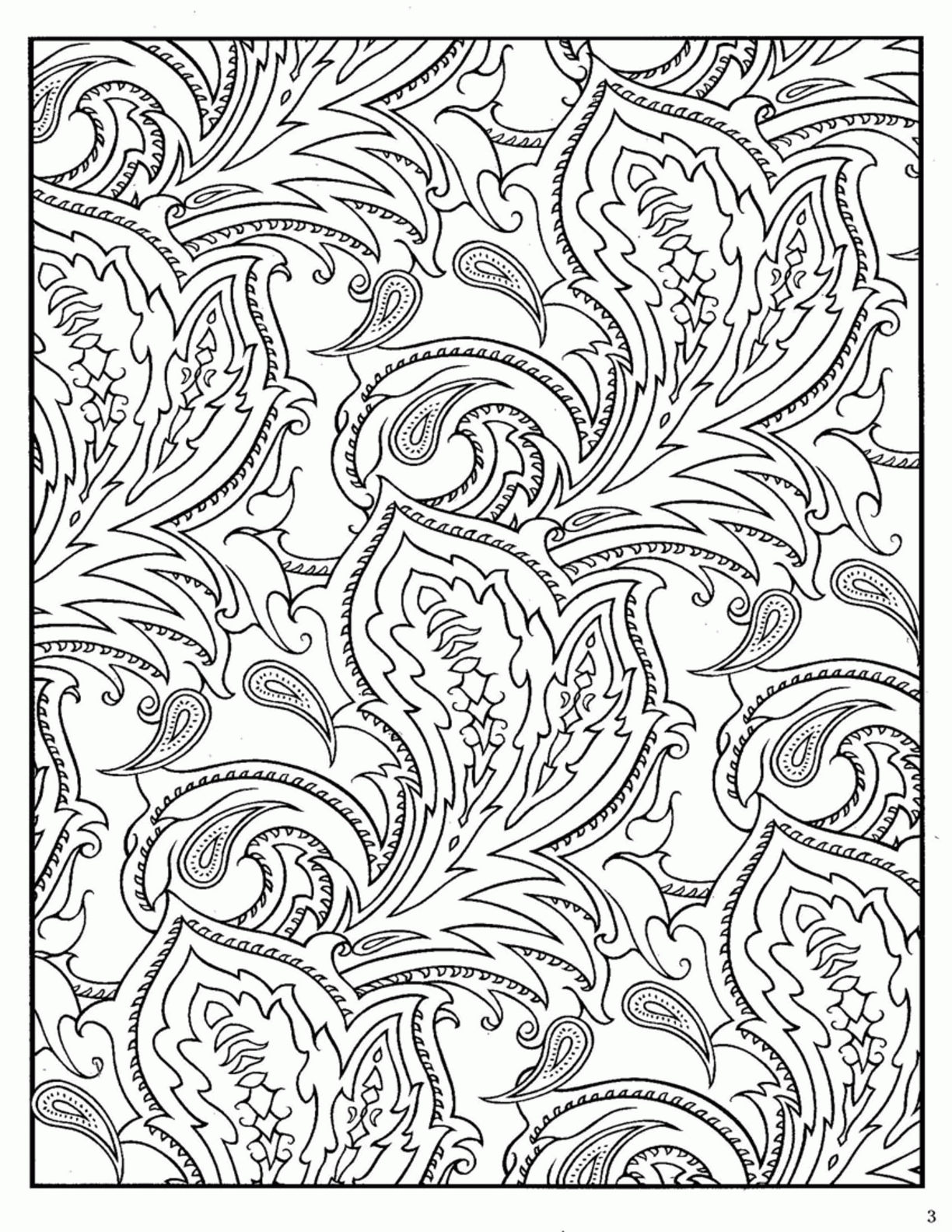 Paisley Coloring Pages - Coloring Home