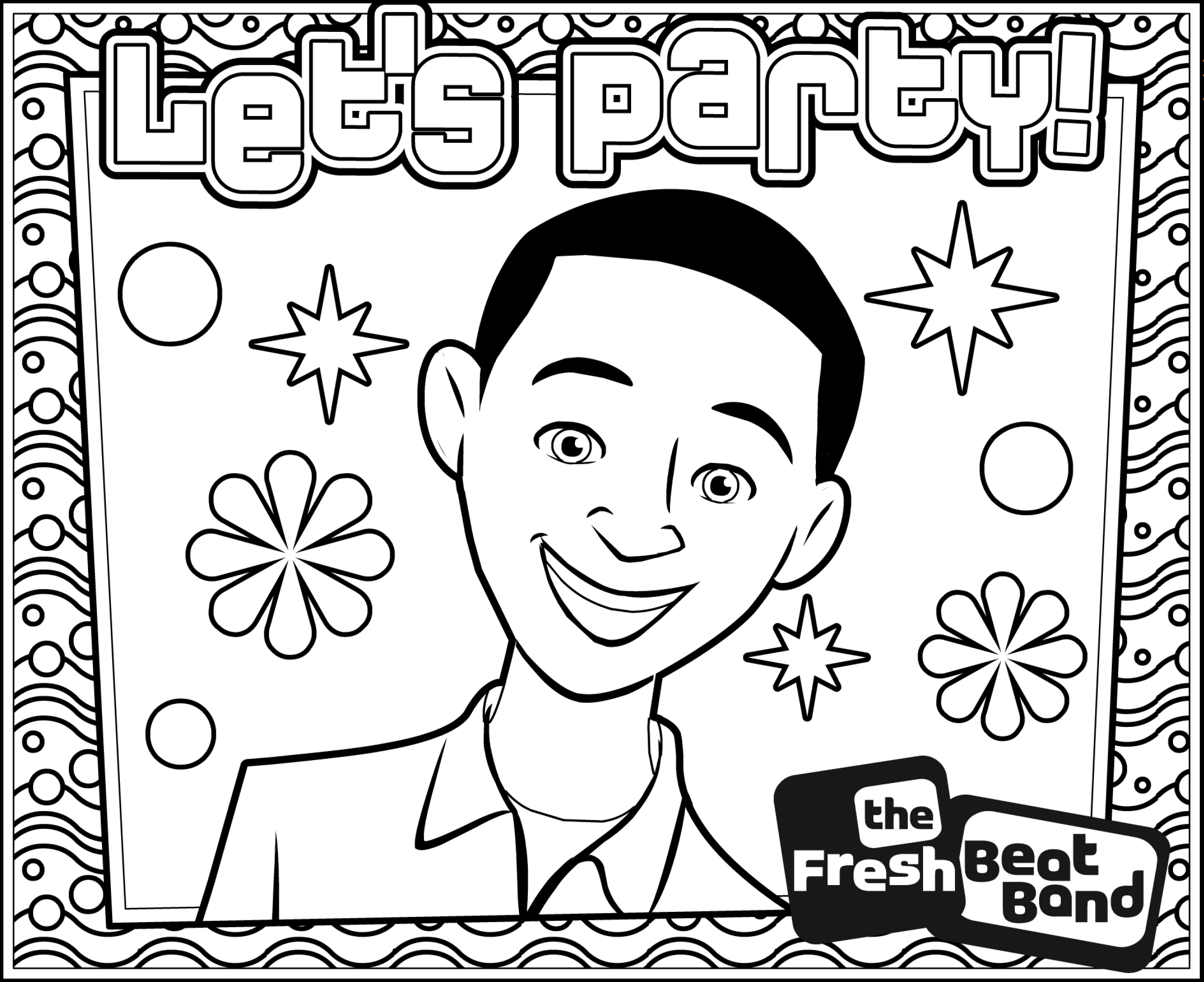 Shout - Fresh Beat Band Coloring Pages