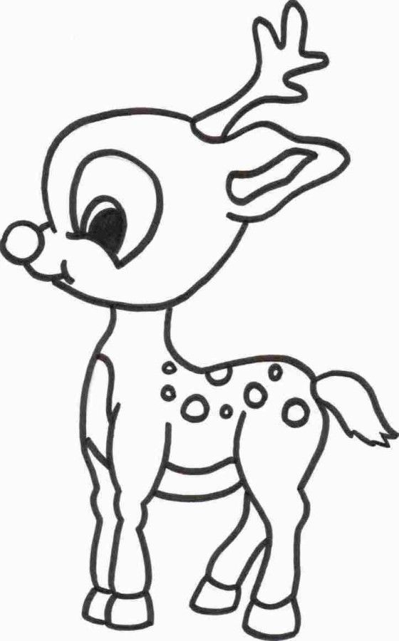 Print Reindeer Coloring Page - Toyolaenergy.com
