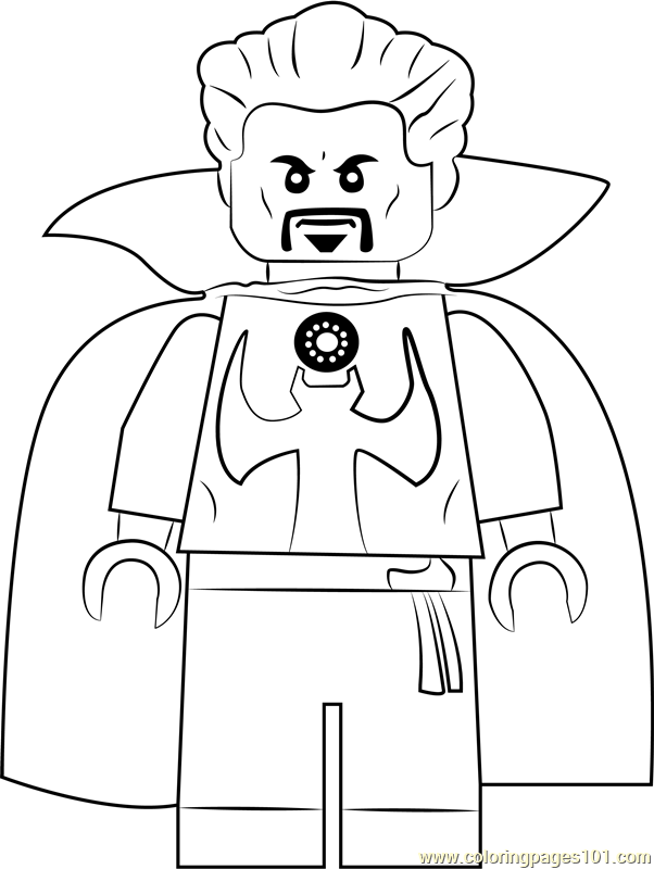 Lego Doctor Strange Coloring Page - Free Lego Coloring Pages ...