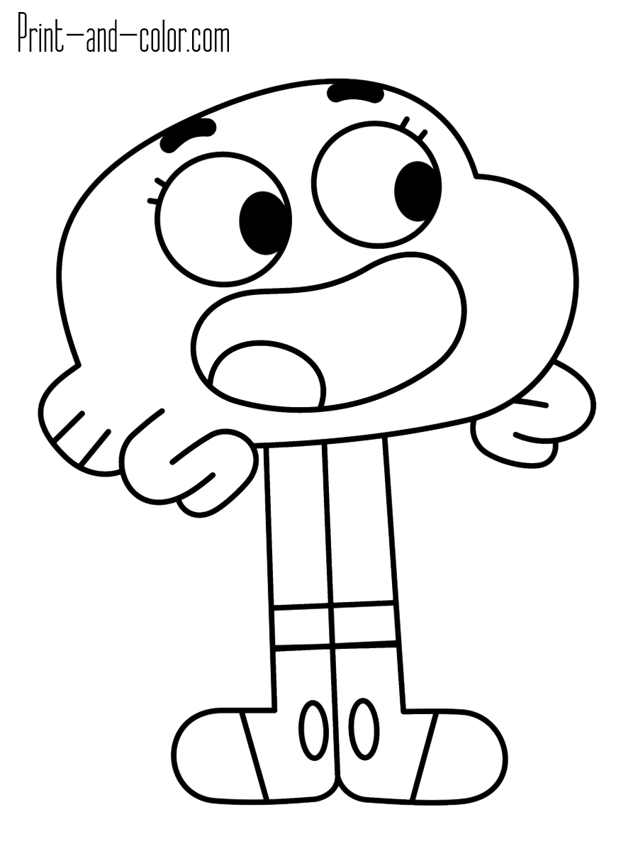 The Amazing World of Gumball coloring pages | Print and ...